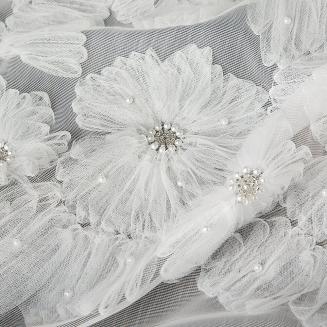 Zasłona gotowa na przelotkach JASMIN 140x250 Eva Minge Eurofirany biały