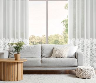 Zasłona gotowa na przelotkach JASMIN 140x250 Eva Minge Eurofirany biały