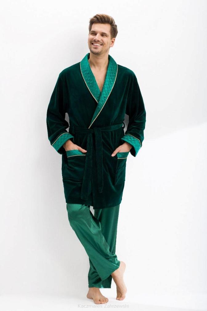Szlafrok Męski Bonżurka LUNA kod 425 zielony