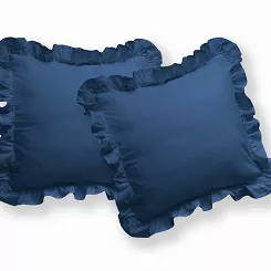 KPL POSZEWEK BAWEŁNA PURE DENIM 40X40  (a'2SZT) Z FALBANĄ