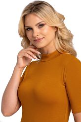 Bluzka damska półgolf EDITH musztardowa