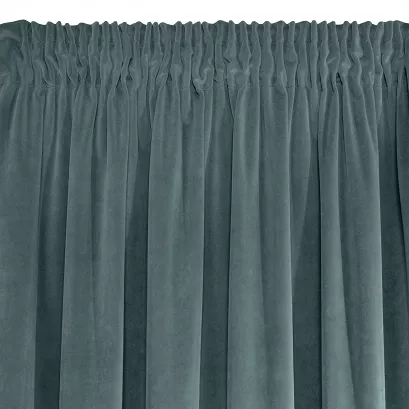 Zasłona gotowa na taśmie KRISTI 140x270 Eurofirany niebieska