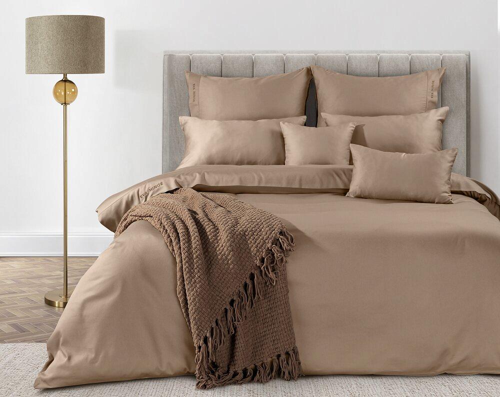 Pościel satynowa ELEGANT1E 220x200 Eva Minge Eurofirany jasnobrązowy