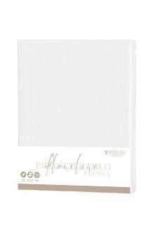 Prześcieradło flanelowe z gumką SIN 160x200 + 30 cm białe