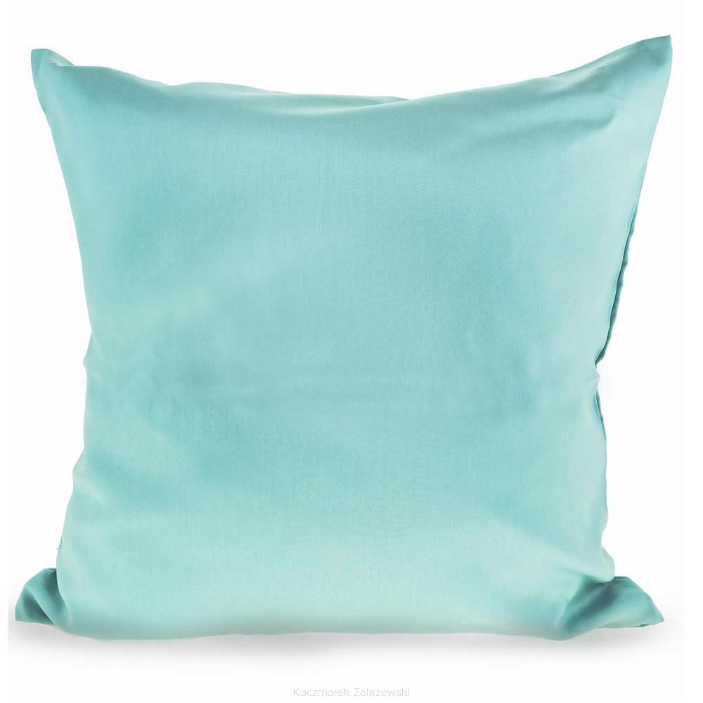Poszewka satyna bawełniana 50x60 miętowa
