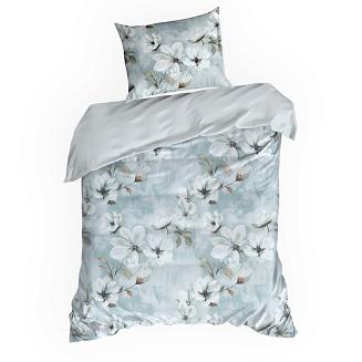 Pościel satynowa SPRING 140x200 Eurofirany jasnoszary