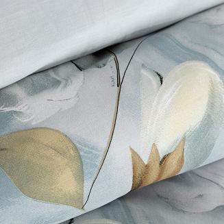 Pościel satynowa SPRING 140x200 Eurofirany jasnoszary