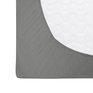 Prześcieradło flanelowe z gumką 140x200 Darymex szare