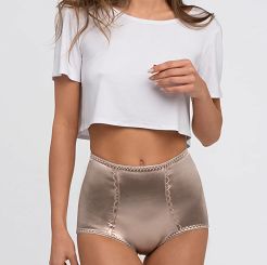 Figi damskie modelujące z wysokim stanem Babell kod 106 golden beige