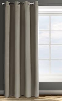 Zasłona gotowa na przelotkach PARISA 140x250 Design91 ciemnobeżowy