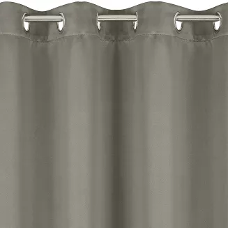 Zasłona gotowa na przelotkach PARISA 140x250 Design91 ciemnobeżowy