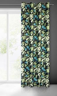 Zasłona gotowa na przelotkach LONI 140x250 Eurofirany czarny