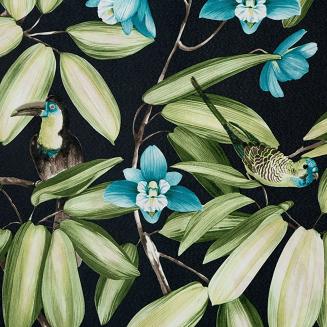 Zasłona gotowa na przelotkach LONI 140x250 Eurofirany czarny