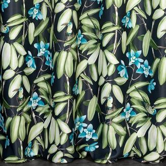 Zasłona gotowa na przelotkach LONI 140x250 Eurofirany czarny