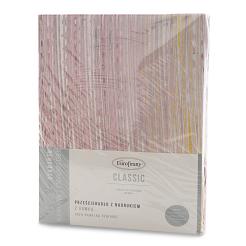 Prześcieradło satynowe z gumką PRINT 200x220 Eurofirany fioletowy