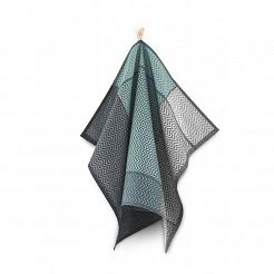 Ścierka kuchenna 50x70 Zwoltex Pure turkusowa szara zygzaki