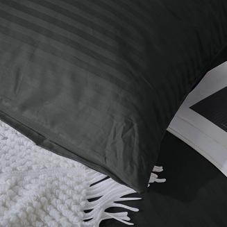 Poszewka z adamaszku satyna bawełniana 50x70 czarna