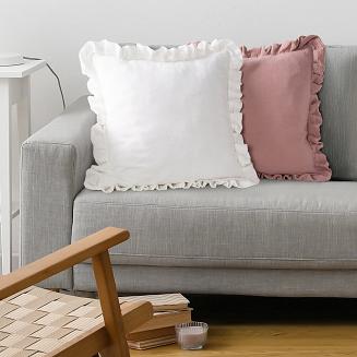 Poszewka dekoracyjna MUSLIN 45x45 Eurofirany biały