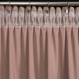 Zasłona gotowa na taśmie AIR 140x270 Eurofirany pudrowy