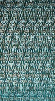 Zasłona gotowa na przelotkach LAURA 140x250 Eurofirany turkusowy/złoty