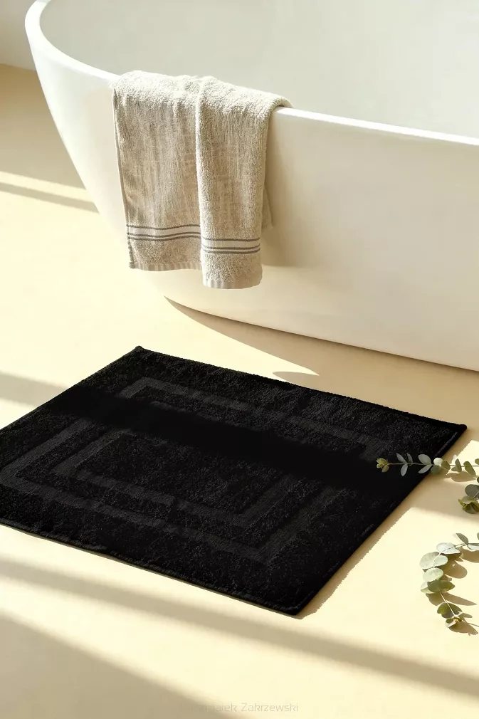 Dywanik łazienkowy bawełniany Ravo 50x70 czarny