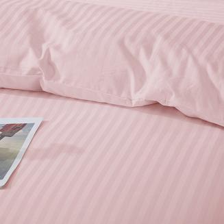 Poszewka z adamaszku satyna bawełniana 50x60 pudrowa