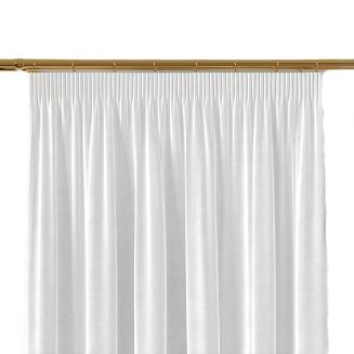 Zasłona gotowa na taśmie VELVI 140x240 biała