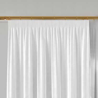 Zasłona gotowa na taśmie VELVI 140x240 biała