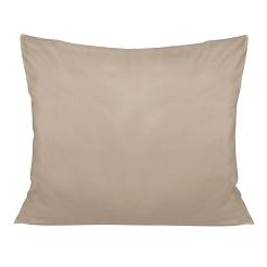 Poszewka satyna bawełniana 50x80 Darymex jednobarwna ciemnobeżowa