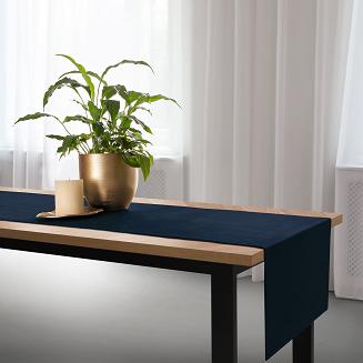 Bieżnik dekoracyjny SOFT 60x120 welurowy granatowy