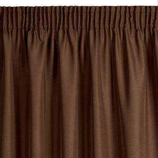 Zasłona gotowa na taśmie RITA 200x280 Eurofirany brązowy