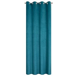 Zasłona gotowa na przelotkach LILI 140x250 Eurofirany ciemnoniebieski