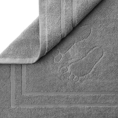 Dywanik łazienkowy Mondo 50x70 stópki grafitowy