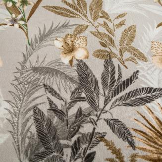 Pościel polarowa 160x200 welur szara jesienny ogród