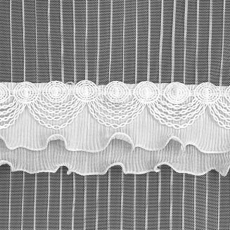 Firana gotowa na przelotkach ELIANA Eurofirany biały