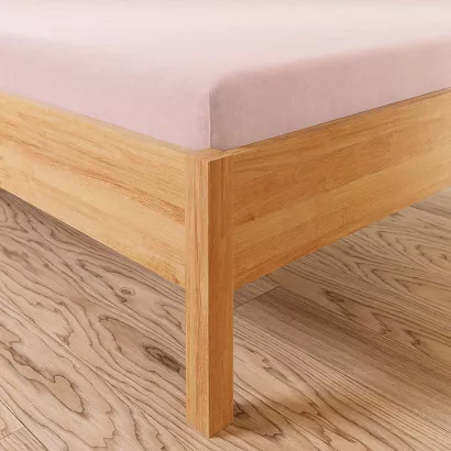 Prześcieradło jersey z gumką 180x200 DREAMY PREMIUM jasnoróżowe