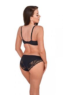 Biustonosz z zabudowaną miseczką Soft Ida 1216 miękki czarny