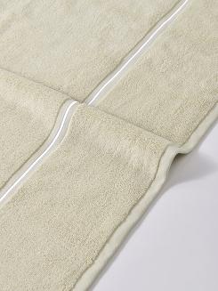 Ręcznik bawełniany LIBRE 70x140 beżowy z białą bizą