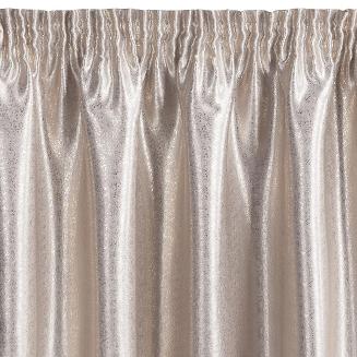 Zasłona gotowa na taśmie EBRU 135x270 Eurofirany beżowa + złota