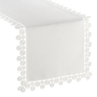 Obrus dekoracyjny LAURA 40x180 Eurofirany biały