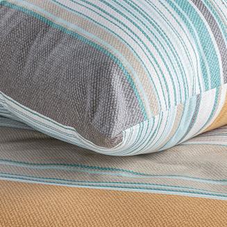 Pościel bawełniana renforce SARA 200x220 Eurofirany jasnoturkusowy