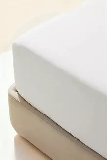 Prześcieradło polarowe z gumką MIŚ Fluffy 140x200 mikrofibra białe