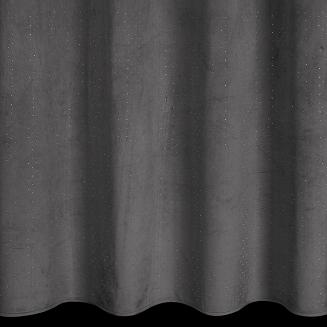 Zasłona gotowa na przelotkach ARIADNA 140x250 Eurofirany grafitowy