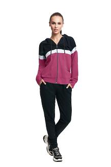 Dres damski LUNA kod 307 bordowo-czarny