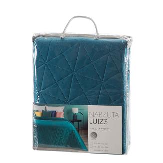 Narzuta dekoracyjna LUIZ 170x210 ciemnoturkusowy