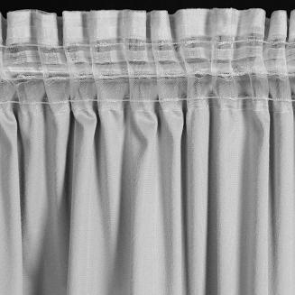 Zasłona gotowa na taśmie DANI 140x270 Eurofirany srebrny