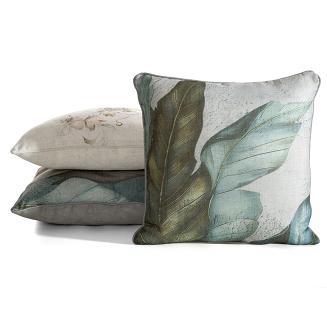 Poszewka dekoracyjna LEN 45x45 Eurofirany zielony