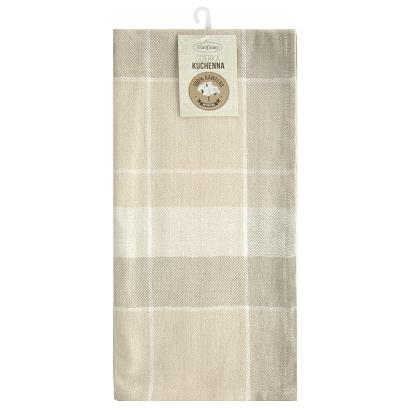 Ścierka kuchenna OLIVIA 50x70 Eurofirany beżowa kremowa krata