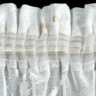 Firana gotowa na taśmie MOLLY1 140x270 Eurofirany biały