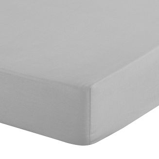 Prześcieradło satynowe z gumką BASIC 100x200x30 Eurofirany jasnoszary